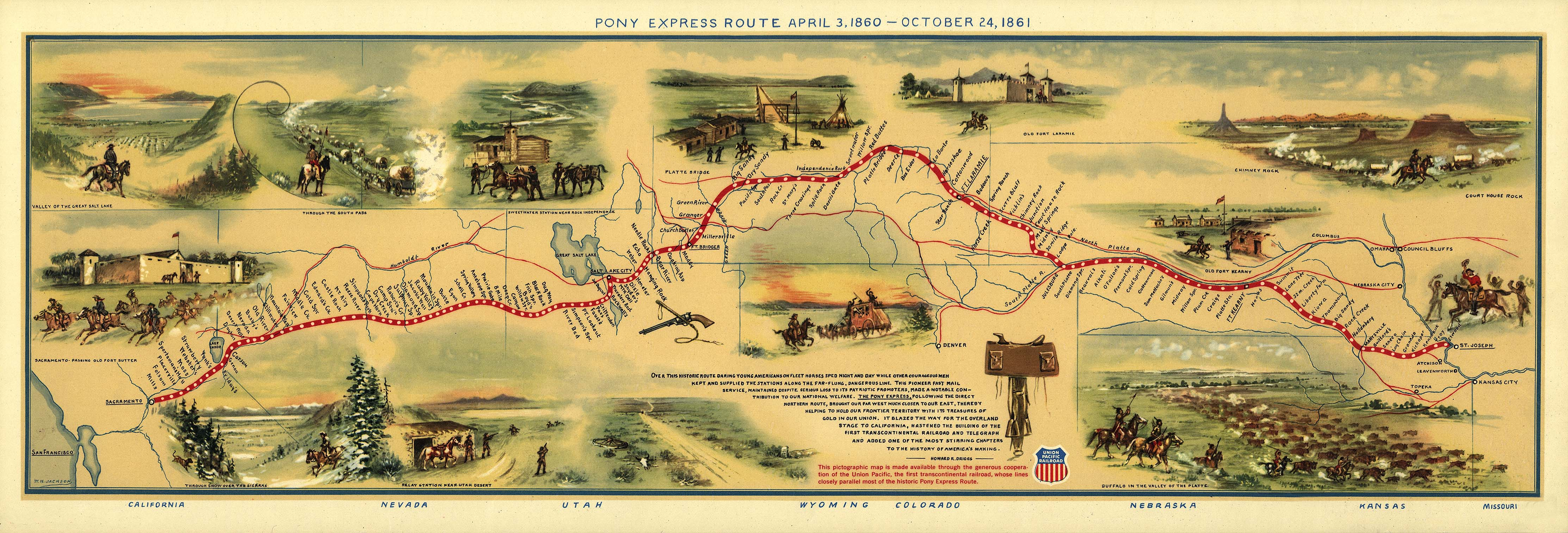 Pony Express Route